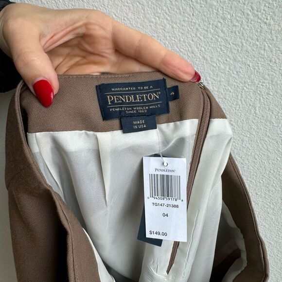 NWT $149 Pendleton All Season 100% Virgin Wool Office  Pencil Skirt Size 4 Small - Picture 3 of 4